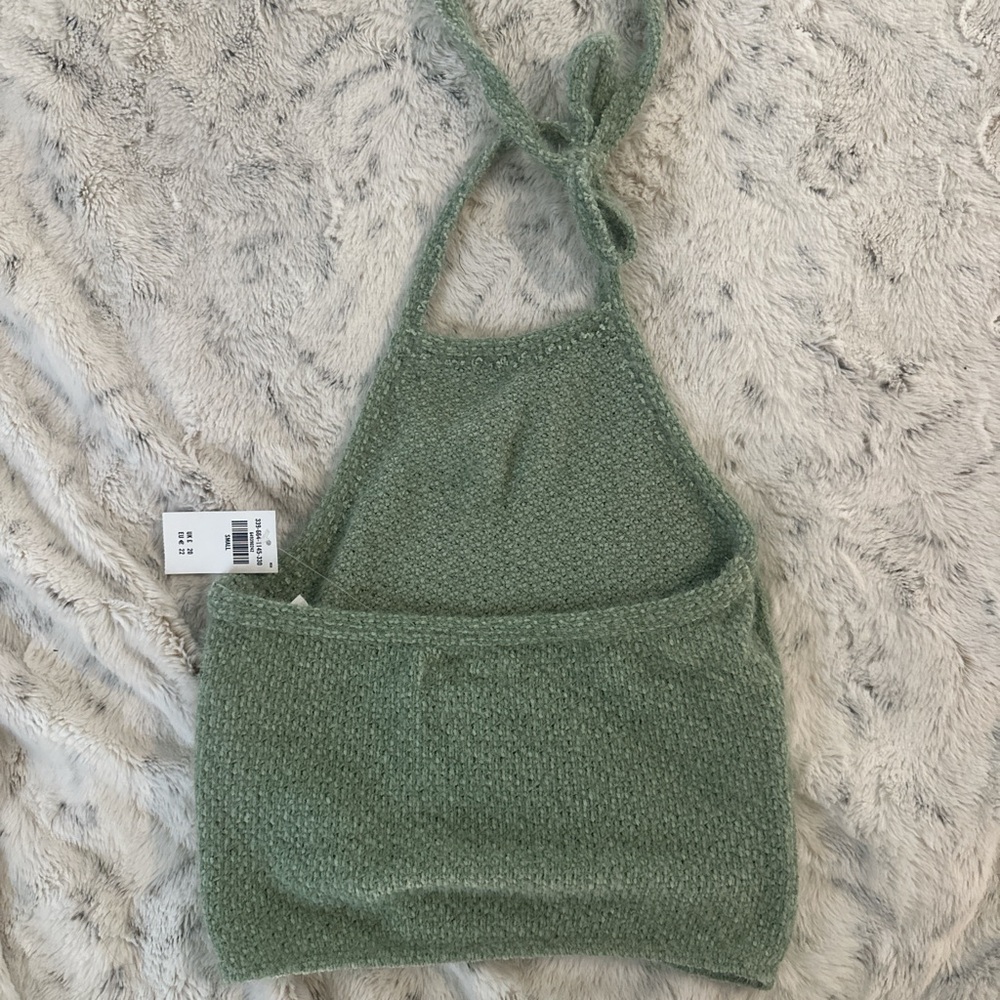 Hollister Sage Green Knit Halter Top - Picture 3 of 4